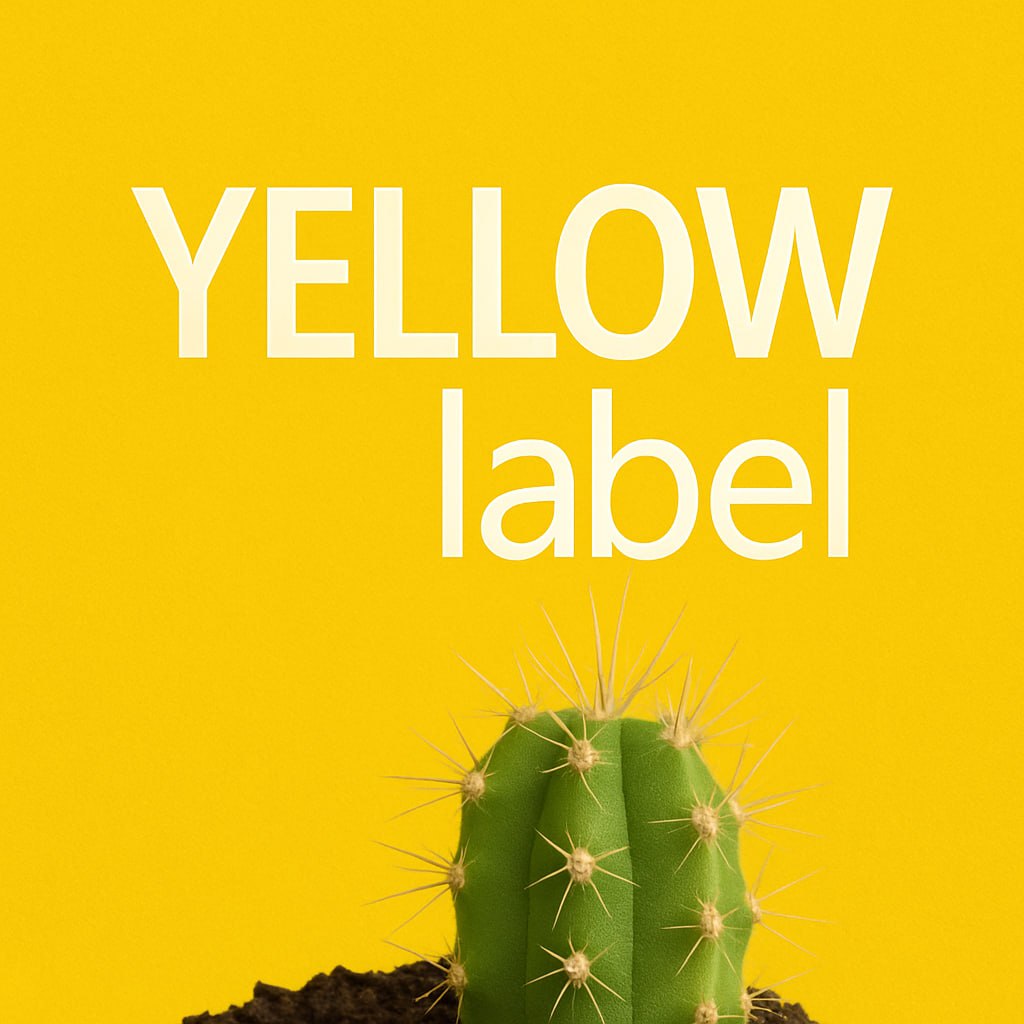yellow label